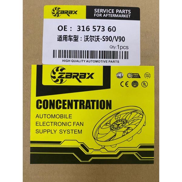 31657360 VOLVO S90 Car Radiator Electric Cooling Fans