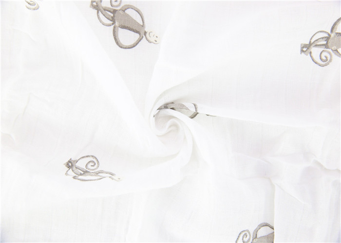 100% Organic Cotton Swaddle Wraps Muslin Receiving Blankets Fluffy And Soft