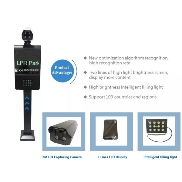 Smart Ticketless Parking System Automatical Vehicle Lpr System