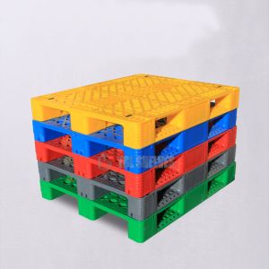 Reusable Stackable Plastic Pallets , Single Side Large Plastic Pallets