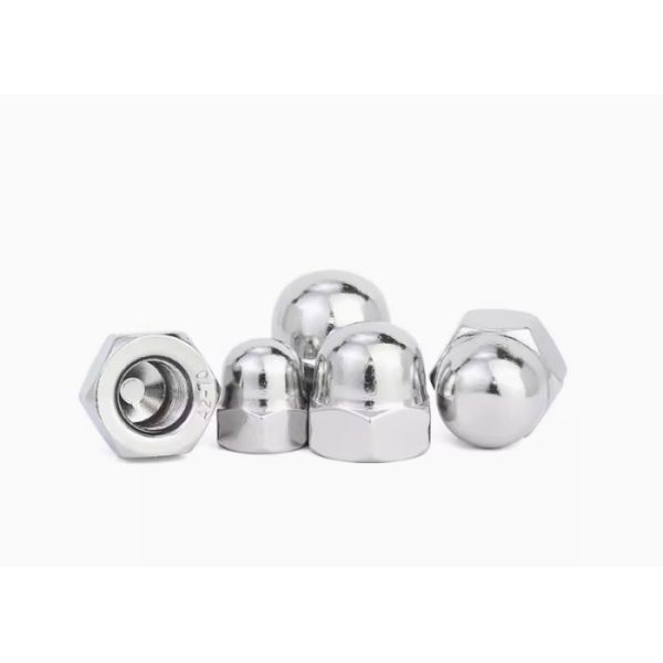 M8 M10 Stainless steel Dome Cap Nut 1/4 5/16 ASTM A193 A194 acron nuts Metal bolts