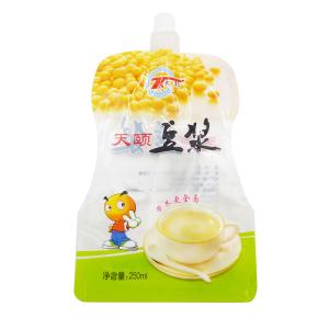 China 250ml Soy Milk Doypack Stand Up Pouch With Nozzle OEM Printed on sale