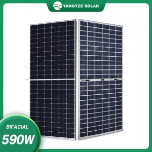 China 590W 144Cells 182mm Bifacial Solar Panel Module Grade A With CE TUV Certificate on sale
