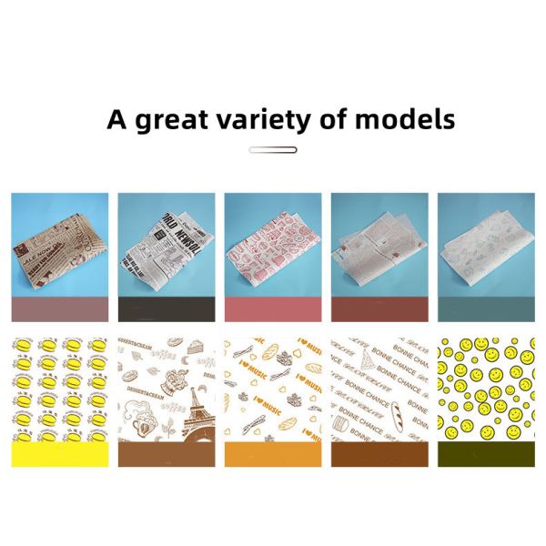 Wood Pulp Food Wax Greaseproof Wrapping Paper For Burger Meat Bulk