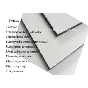 Exterior Flexible 4mm Aluminum Composite Panel Cladding 900mm