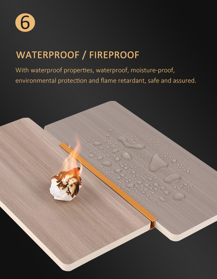 PVC Wall Panel Hot Sale 1220*2440*5/8mm Flame Retardant Bamboo Charcoal Wood Eco-Friendly PVC Marble Wall Panel Indoor Decorative Panel Ceiling For