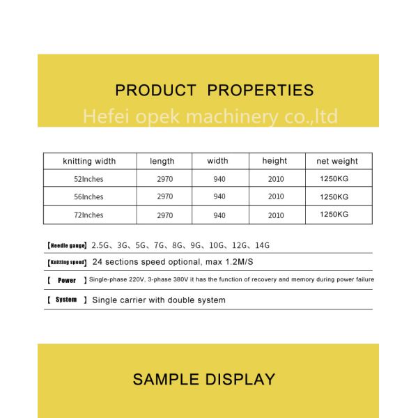 Fully Fashion Automatic Computerized Flat Knitting Machine Single Double Three System Sweater