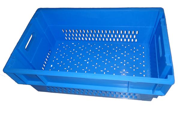 Retroflected Inserting Plastic Euro Stacking Container Vegetable Transportation