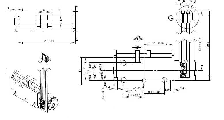 8mm 3.3VDC Mini Slider Linear Stepper Motor Of Camera Lens Motor