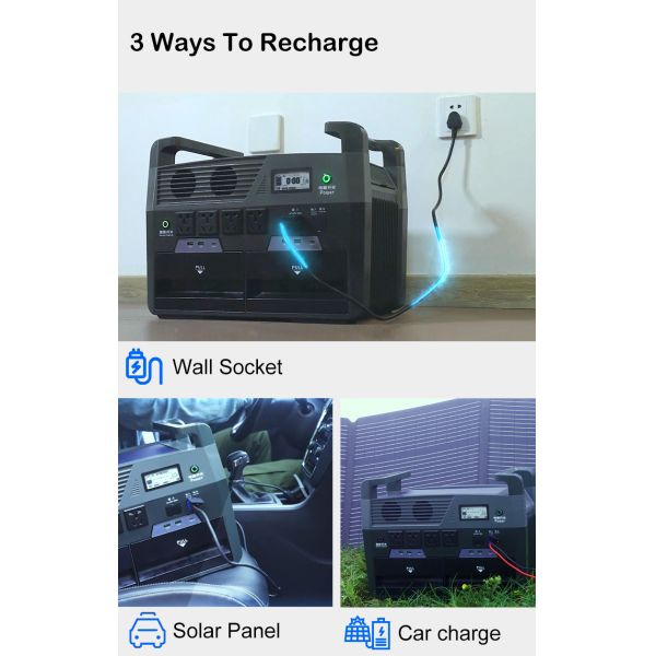 Power 3200W Portable Solar Energy Systems Generators Kit For Home With Lithium Battery