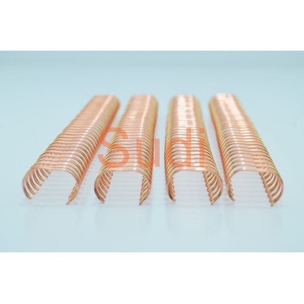 Electroplated Rose Gold 1/2" Twin Loop Binding Wire