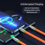 Super Fast Charging 120w 6A Liquid Silicone 3 in 1 Multi Connectors Micro Type C