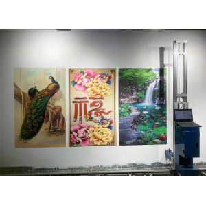 Flatbed DX-7 EPSON 3D Wall Printing Machine CMYK Ink