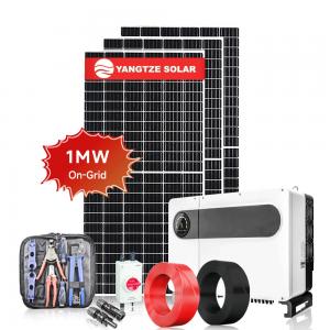 China RS232 On Grid Solar System Kit 1MW Solar Power Plant on sale