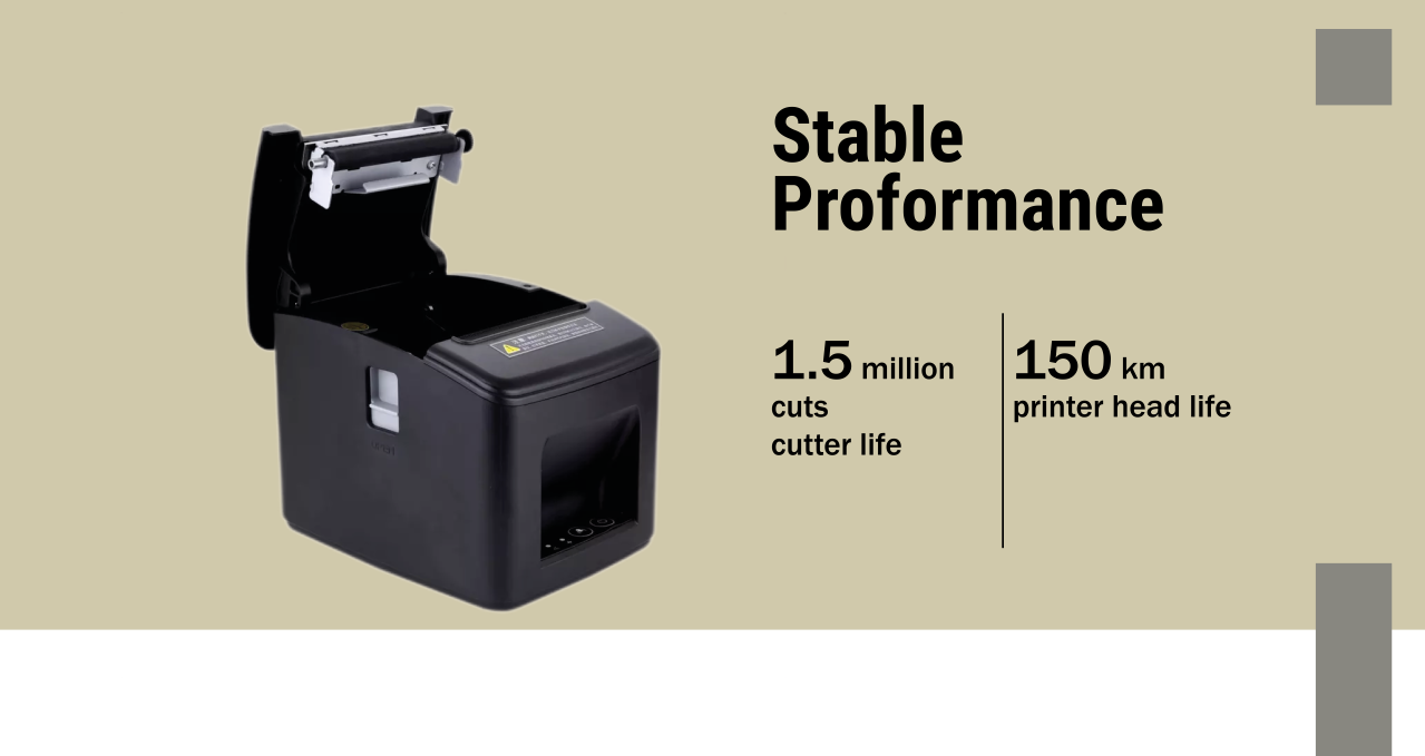 T80C 80mm Thermal Printer With USB LAN BT WIFI For POS Terminal Retail/Restaurant Shops