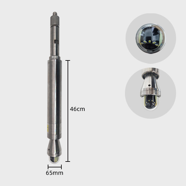Industrial Level 65mm Dual Ptz Borehole Camera 360 Degree Rotate