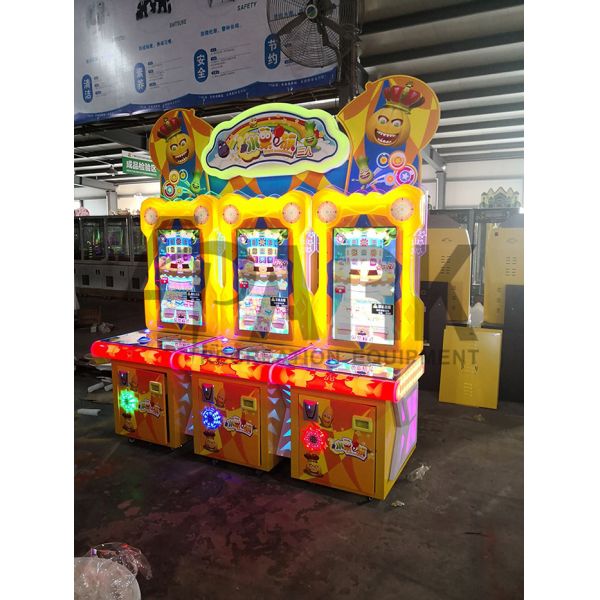 Fruit Condition Redemption Coin Pusher Game Machine Round Castle Small Train Design