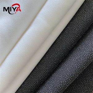 Woven Clothing Polyester Fusible Interlining Plain Weave