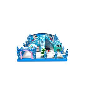 Buy cheap Snow Theme Children Fun Park Inflatable With Two Slide Bouncy product