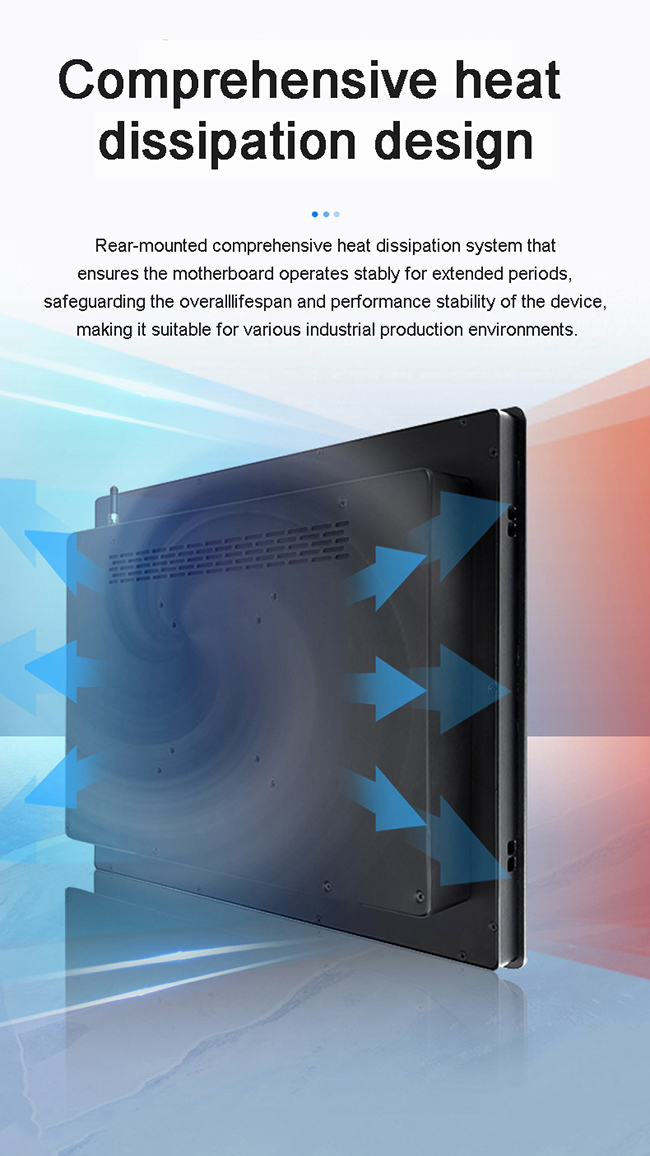 27 inch Outdoor Terminal Embedded High-brightness Screen1000nits TFT LCD Monitor Waterproof IP67 Explosion Proof for Marine Open Frame