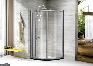 Buy cheap Sliding door Tempered Glass Shower Enclosure Polished Frame Surface Finishing product