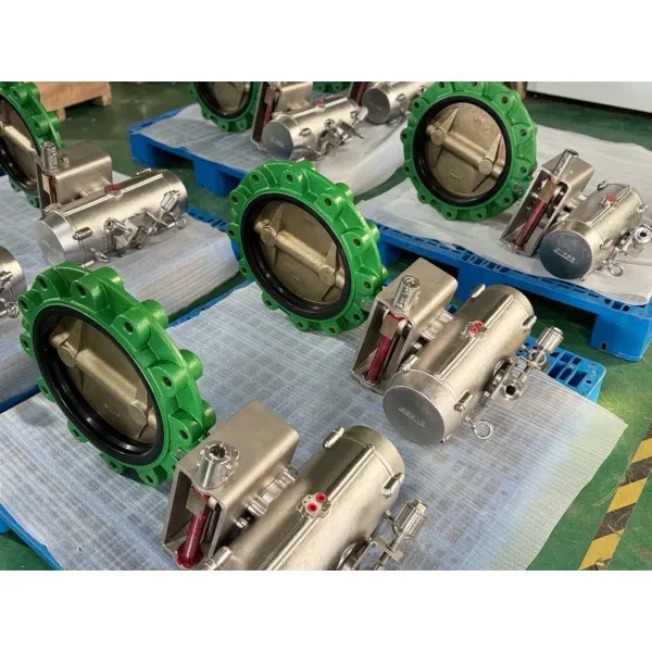 Lug Bronze Butterfly Valve Wish Ss Pneumatic Actuator with Remote Flexible Valve Safe Operator Remote Valve Operation