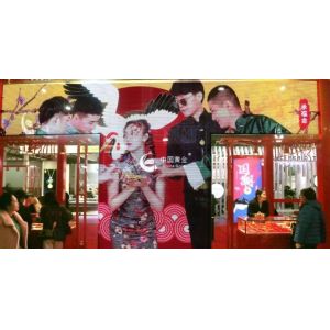 1R1G1B Transparent Glass Led Screen P5.6mm