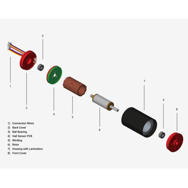 slotless brushless dc motors