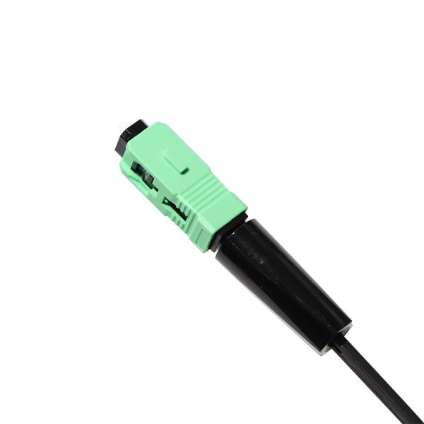 Pre Embedded FTTH Fiber Optic Drop Cable SC Field Assembly Connector