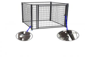 Buy cheap Heavy Duty Fully Enclosed Dog Kennel , Large Outdoor Dog Run Multi Purpose product
