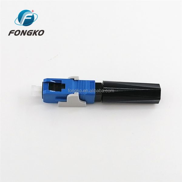 Simplex Fast Fiber Optic Cable Sc Connector UPC Ftth Cable Connector