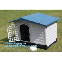 China Wholesale luxury pet kennel igloo dog bed house, dog/cat/pet house/large wooden plastic dog house, waterproof pet house for sale