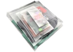 Buy cheap Frosted CPE EVA Custom ziplockk Clothing Bags Biodegradable Reclosable product