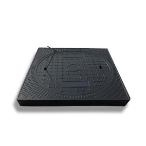 China ELITE FRP Round Cover With Square Frame SMC Material, 700mm Cover Size on sale