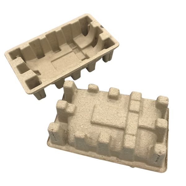 Smoothly Biodegradable Moulded Pulp Tray Customized Box Inner Packaging Insert