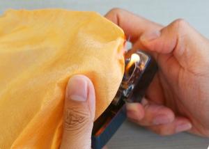 China Fire Retardant Spunlace Nonwoven Fabrics / Polyester Viscose Fabric For Wet Wipes on sale
