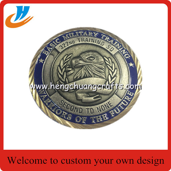 Custom 50mm 3mm thickness of gold coins for souvenirs sample acceptable