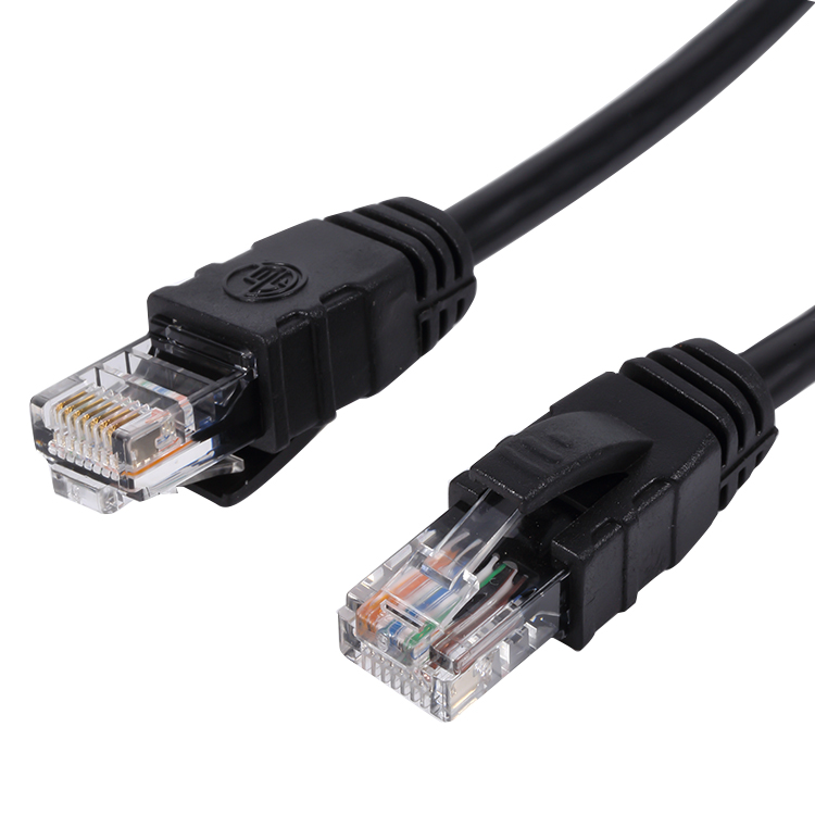 26awg Black UTP Cat5e Network Cable Patch Cord 4 Pairs Cat5e LAN Cable