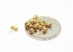Buy cheap Gold Plated Hermetically Sealed Connectors Glass To Metal Single Pin For Transmit Microwave Signals product