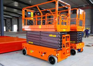 Buy cheap Manganese Steel Construction Scissor Lift 10m Movable Self Propelled product