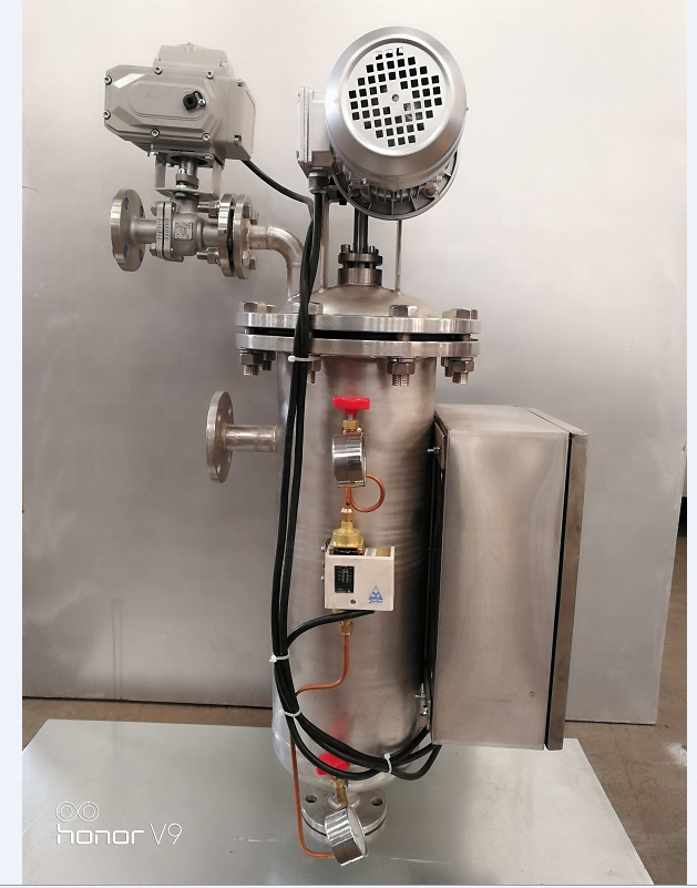 Solid Automatic Self Cleaning Filter High Pressure Stainless Steel Liquid Filter