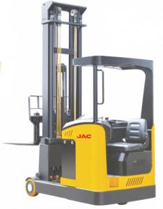 Buy cheap Indoor Reach Truck Forklift 1.5 Ton AC Control High Grade Configuration product
