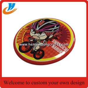 China Customize promotional metal souvenir crafts pin tin button badge on sale