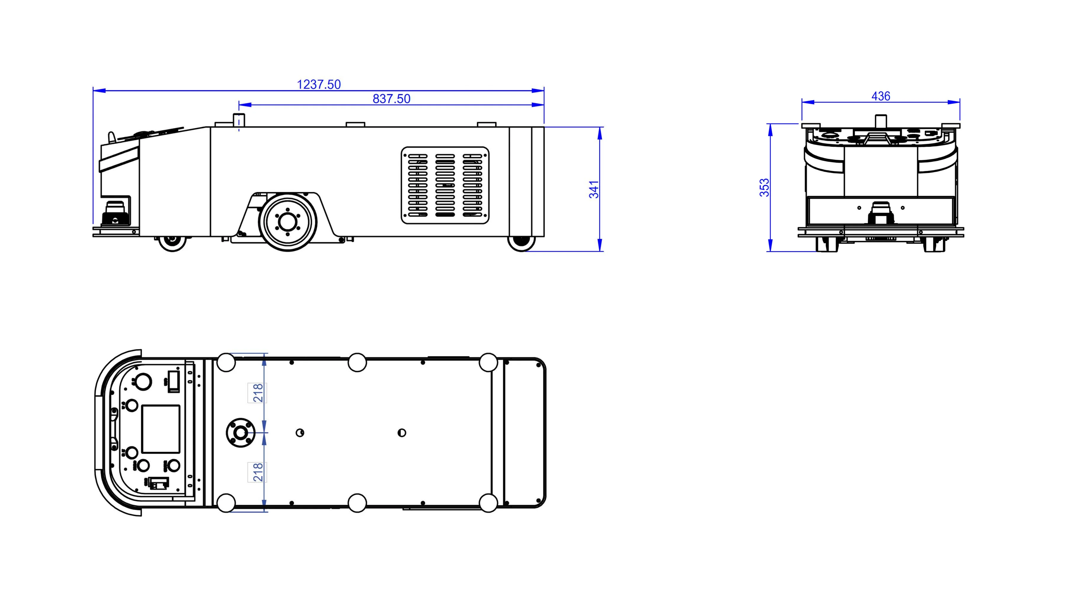 Lurking Type Agv Robot Warehouse 700KG Load Agv Industrial Robots