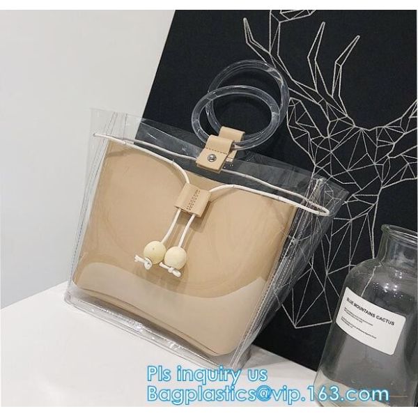 Beauty Flower Color PVC tote shopping bag, PVC Coating 600D Polyester Tote Bag Grocery Bag with Zipper Closing, handle