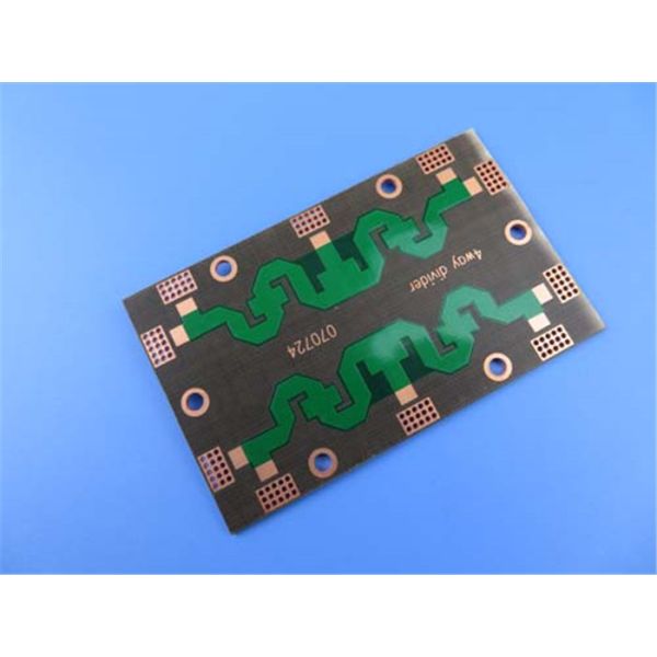 High Frequency PCB On DK2.65 PTFE Double Sided With OSP and Green Mask for Combiners