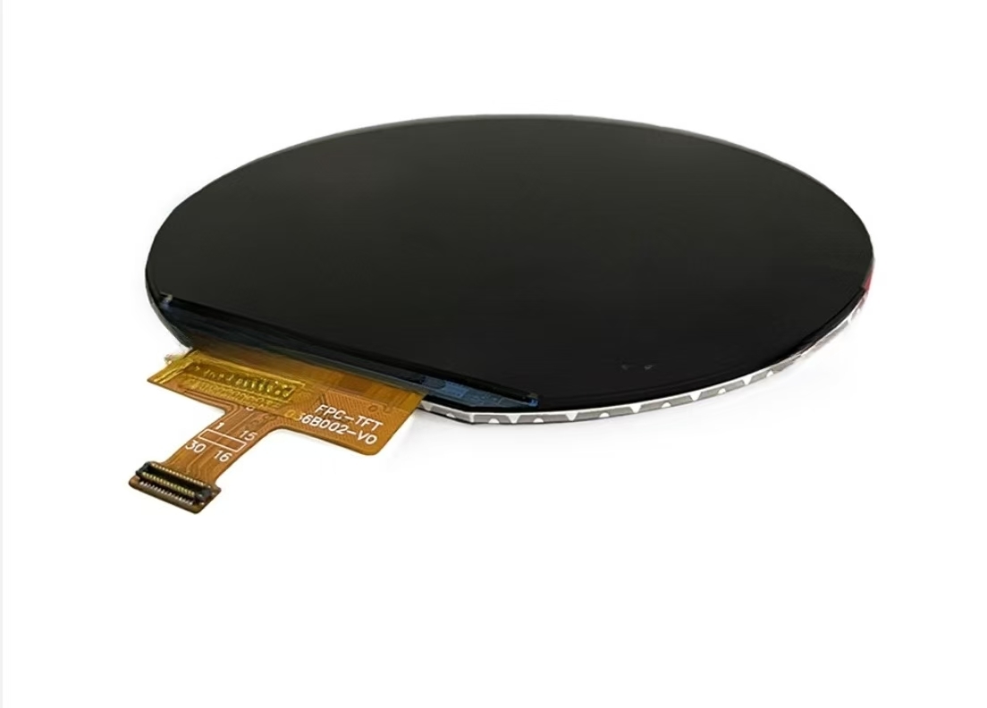 3.6 inch round TFT display side view