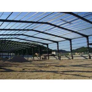 Wind Proof Light Steel Structure Hangar Hot Rolled For Factory Earthquake