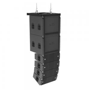 Buy cheap VA Black Dual 10 Inch Line Array Outdoor Speakers Passive 800W product