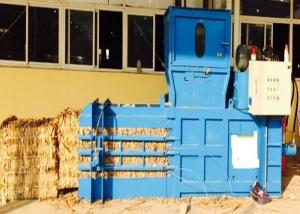 China Hydraulic Baler Semi Automatic Strapping Machine With Four Door For Waste Paper Baler on sale